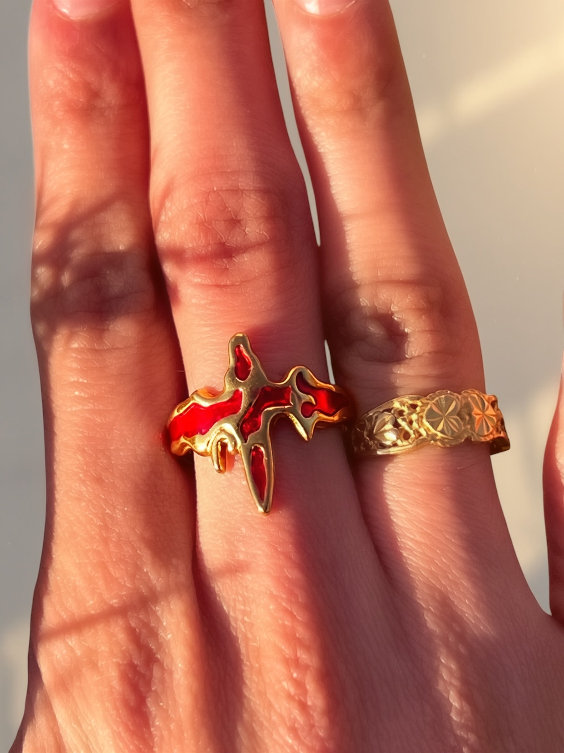 The Adjustable Unisex Flame Ring