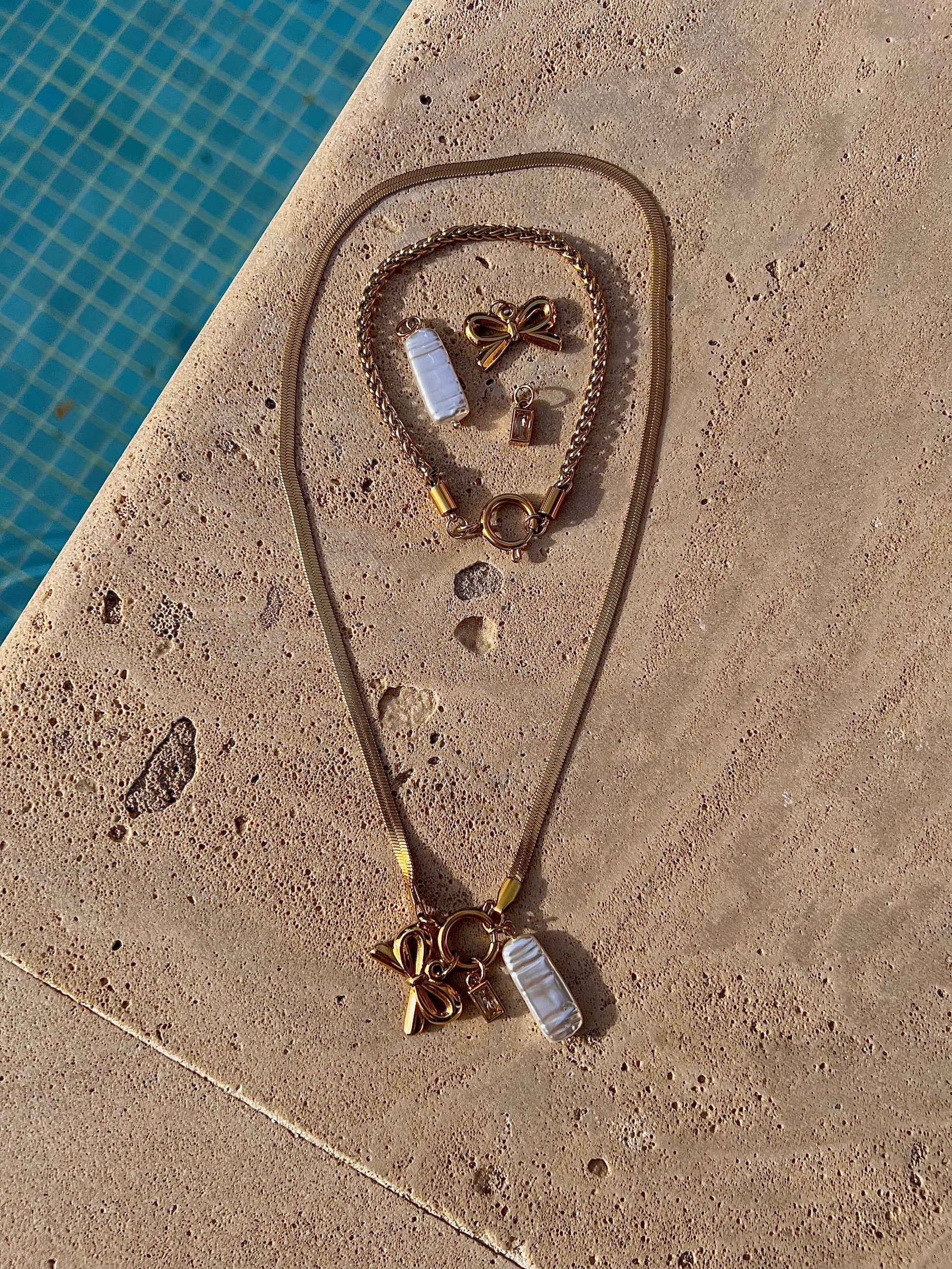 The Melissa Charm Collection - Necklace and Bracelet