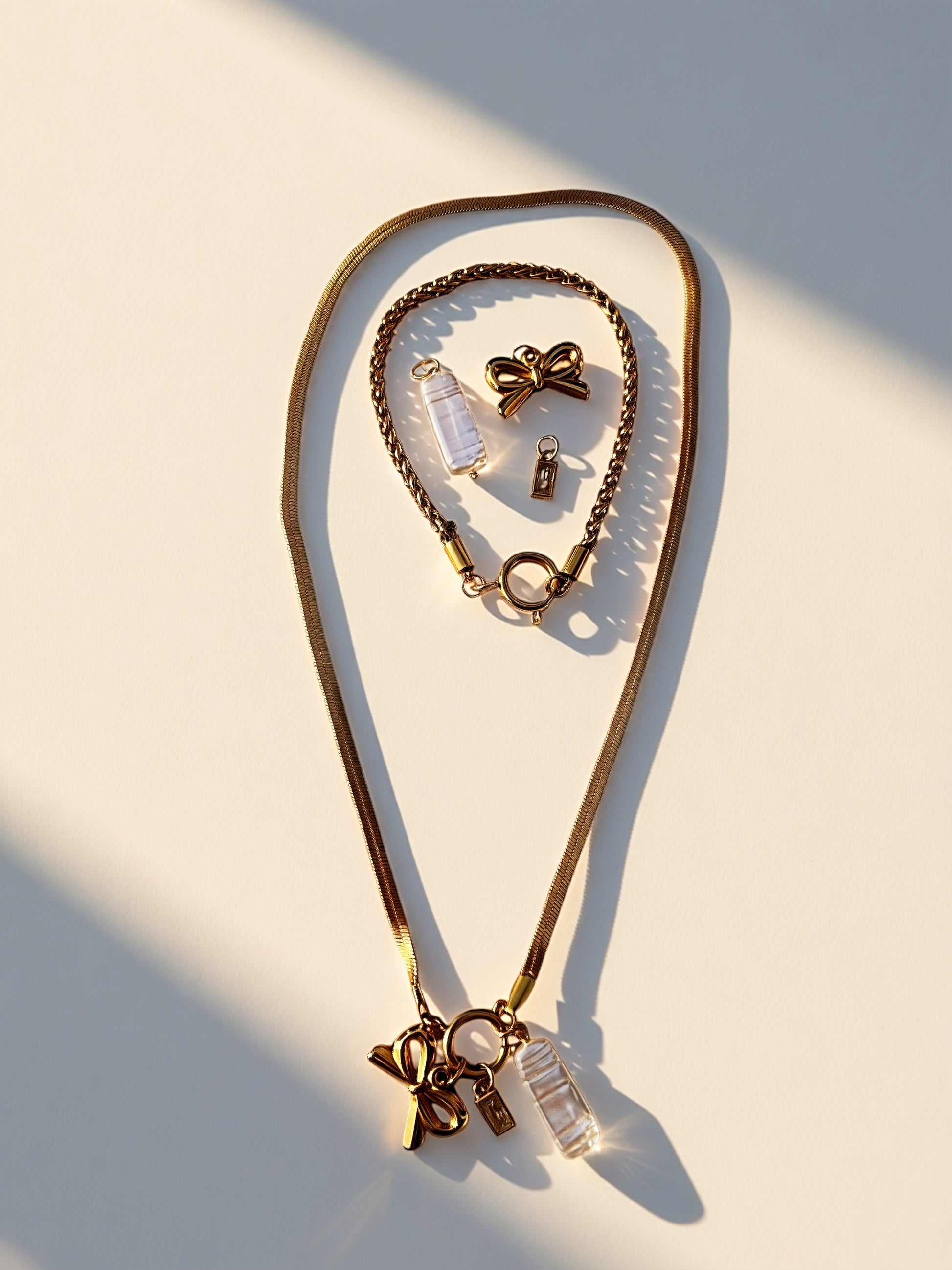 The Melissa Charm Collection - Necklace and Bracelet