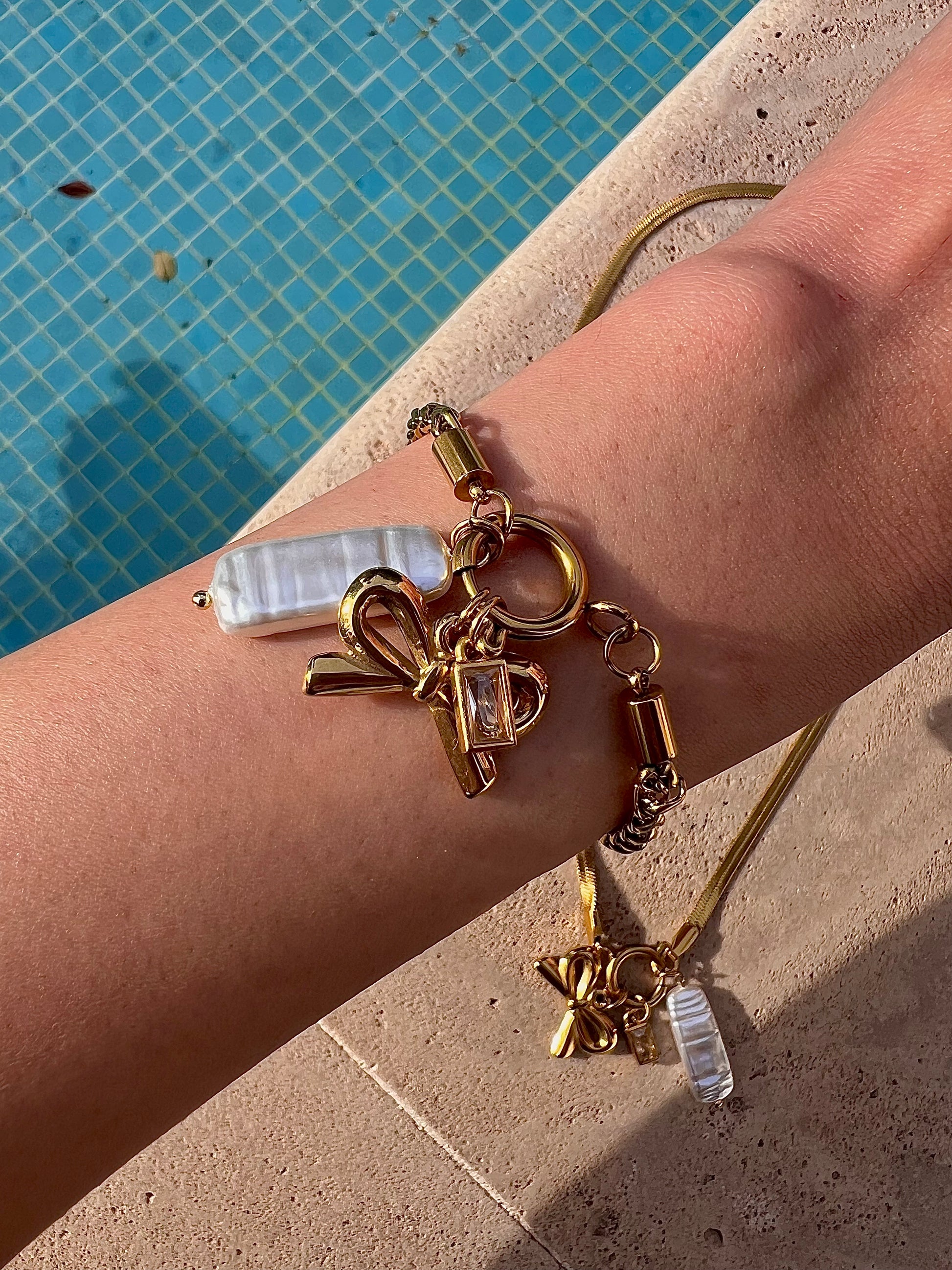 The Melissa Charm Collection - Necklace and Bracelet