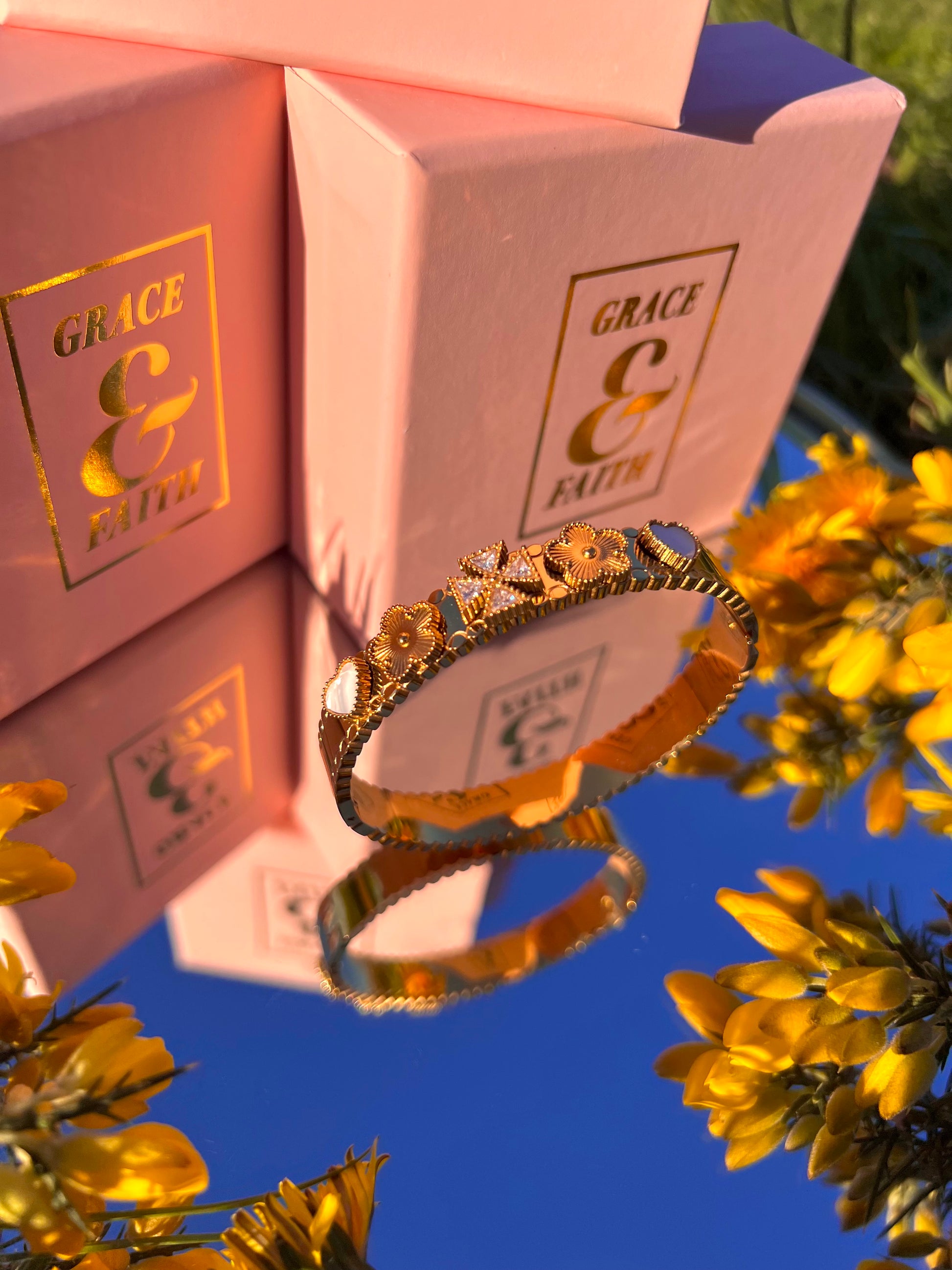 The Serene Charm Bangle