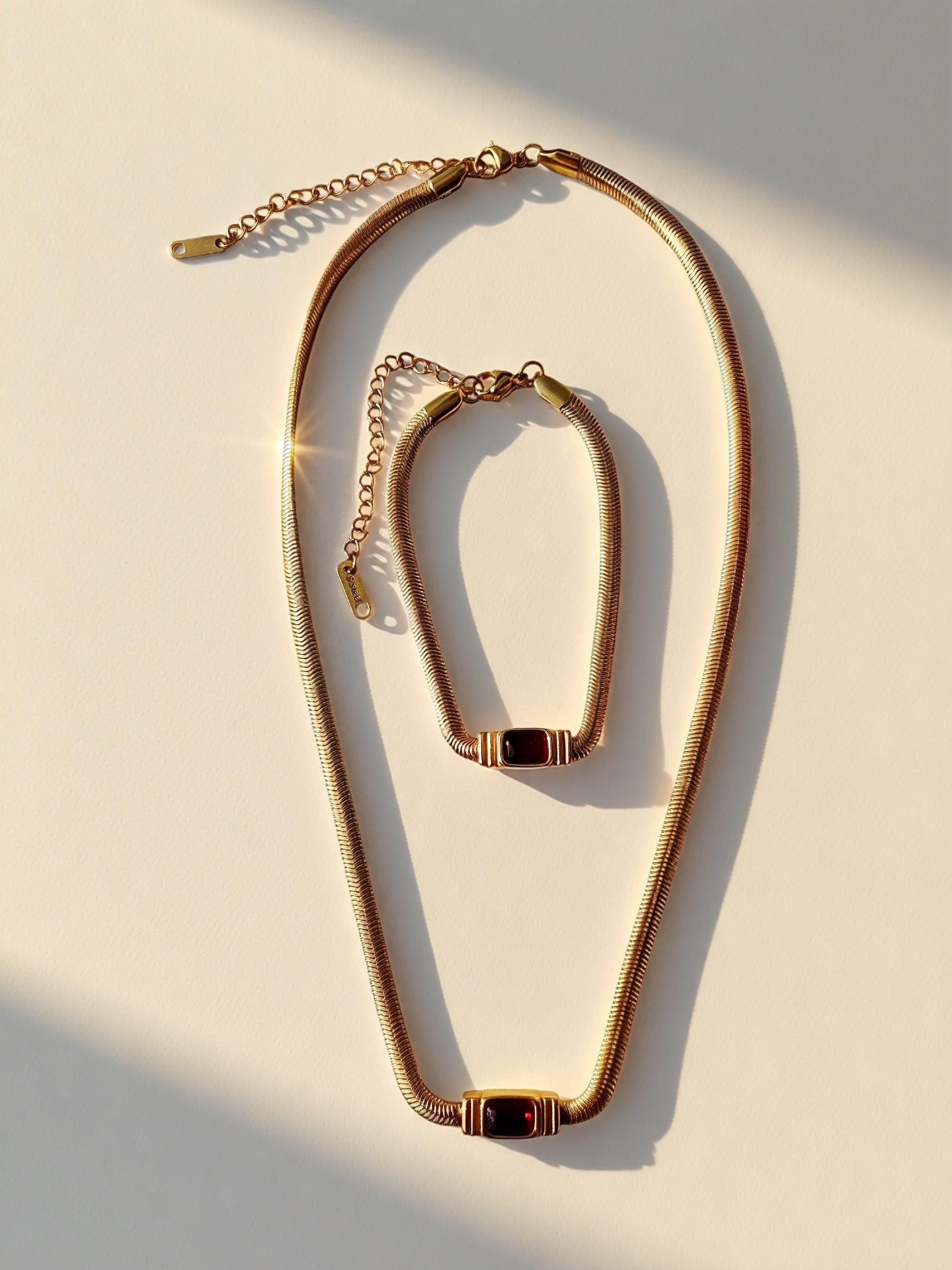 The Diana Snake Chain Collection - Necklace and Bracelet
