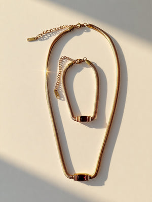 The Diana Snake Chain Collection - Necklace and Bracelet
