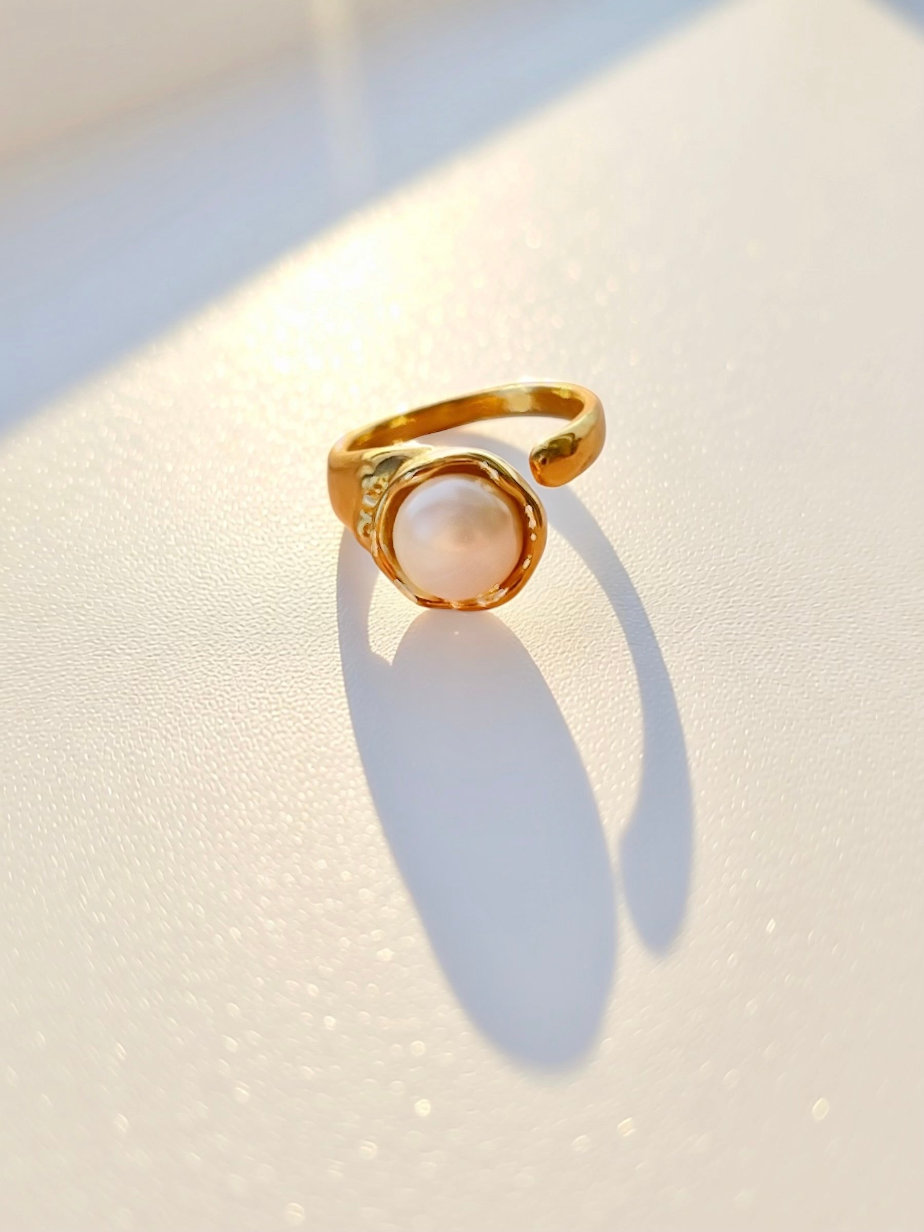 The Adjustable Pearl Fiora Ring