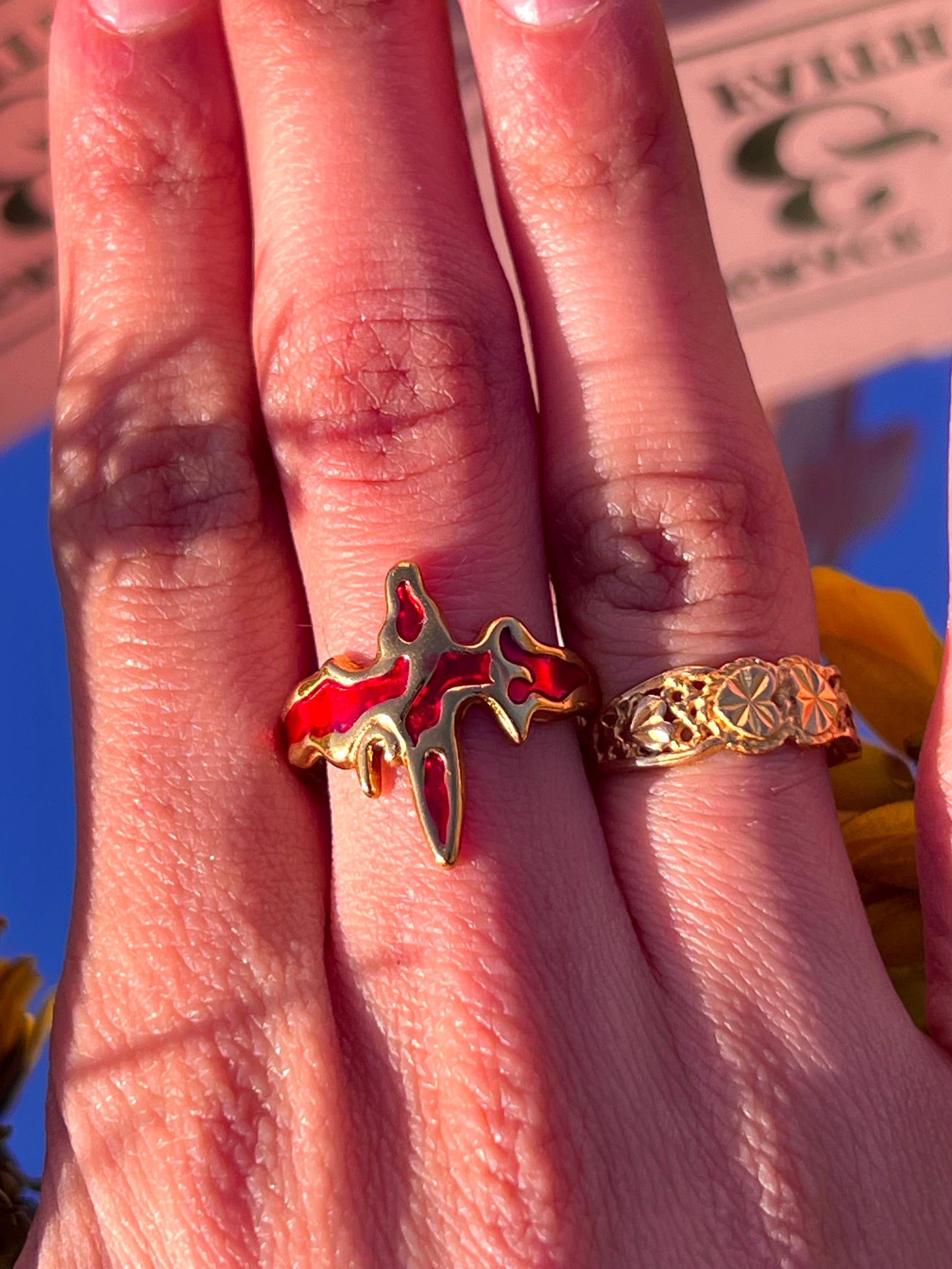 The Adjustable Unisex Flame Ring