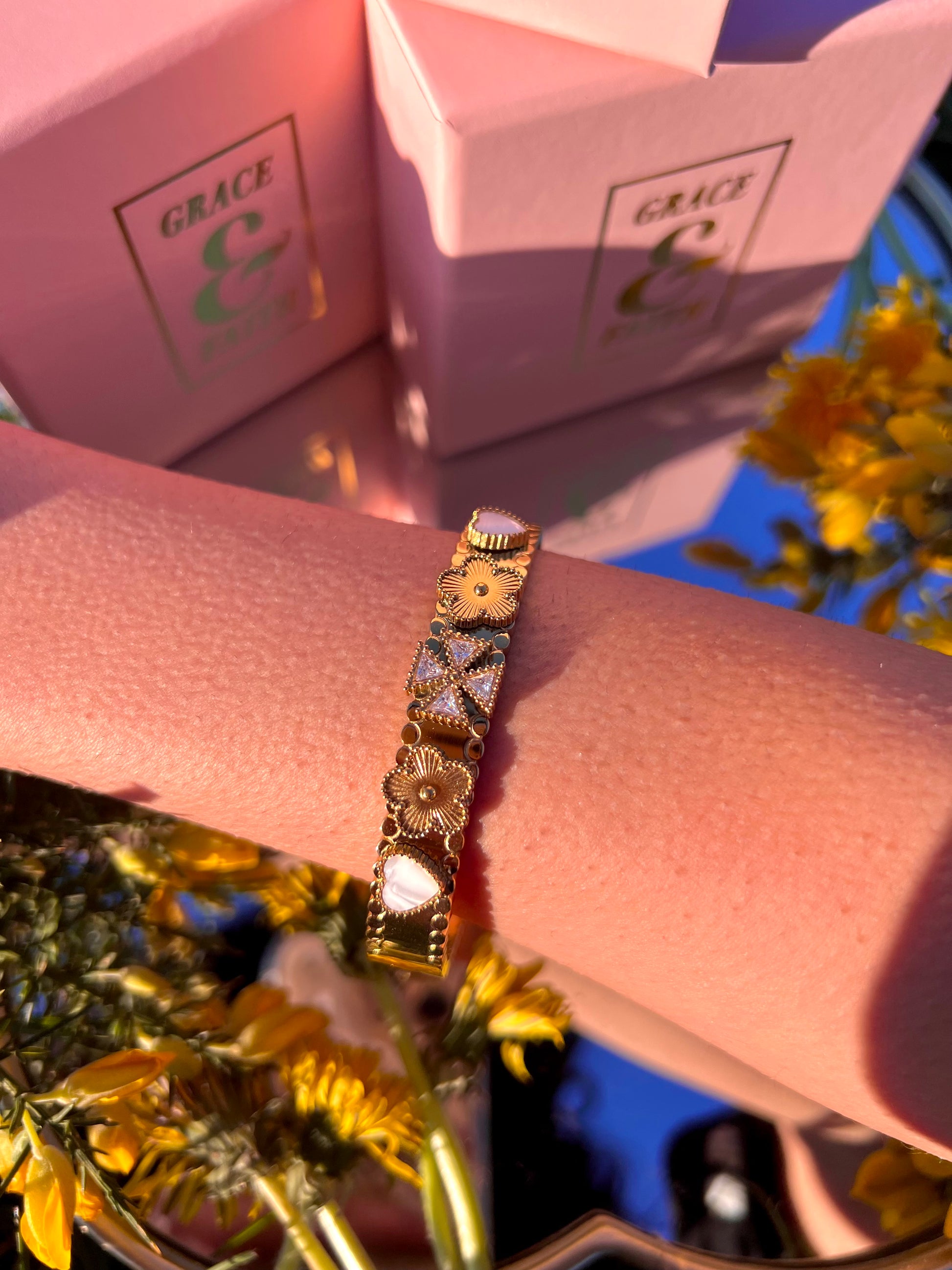 The Serene Charm Bangle